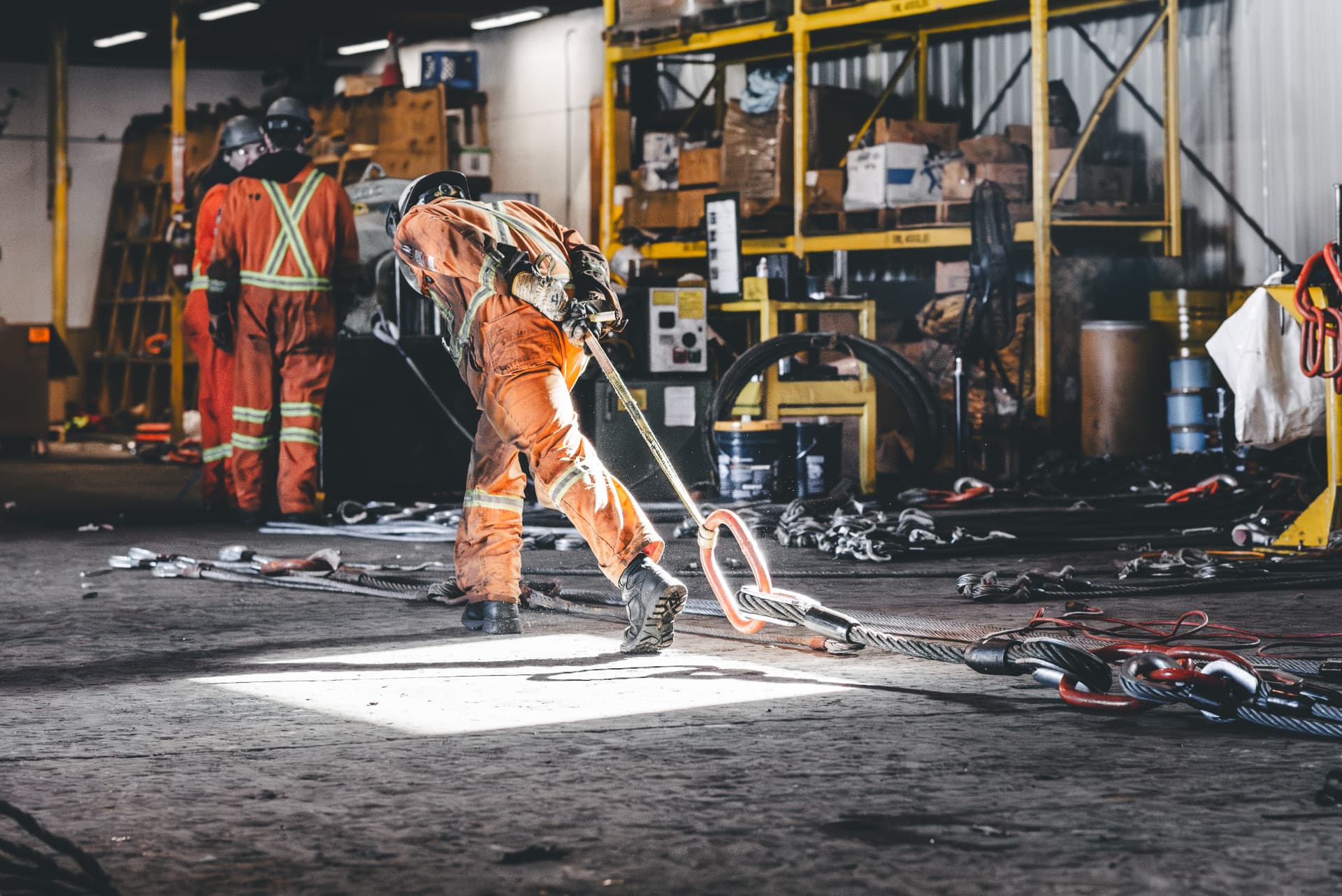 Fabrication team at work